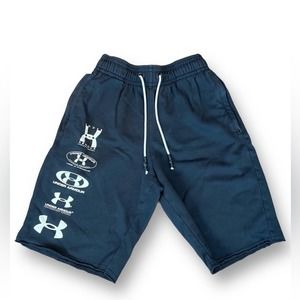 Under Armour 25th Anniversary sweat shorts mens small black cotton